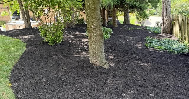 Mulching & Bed Care work completed by Jacobs Landscaping Services